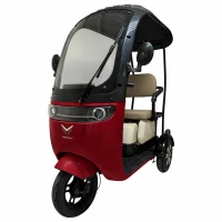 Электротрицикл YASMAND D12 Кабина Li-ion Красный